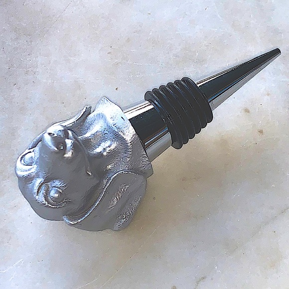 WILD EYE DESIGNS WINE STOPPER SILVER DACHSHUND - Picture 3 of 6